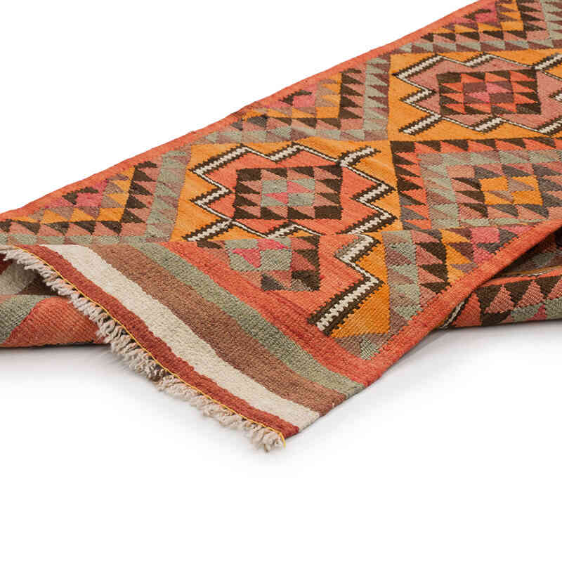 Vintage Tribal Kilim Runner - 2' 11" x 9' 11" (35" x 119") - K0077780