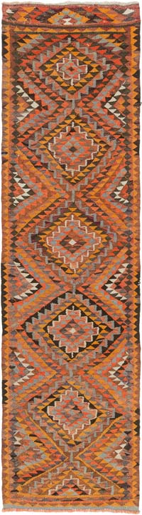 Vintage Anadolu Kilim Yolluk - 86 cm x 316 cm