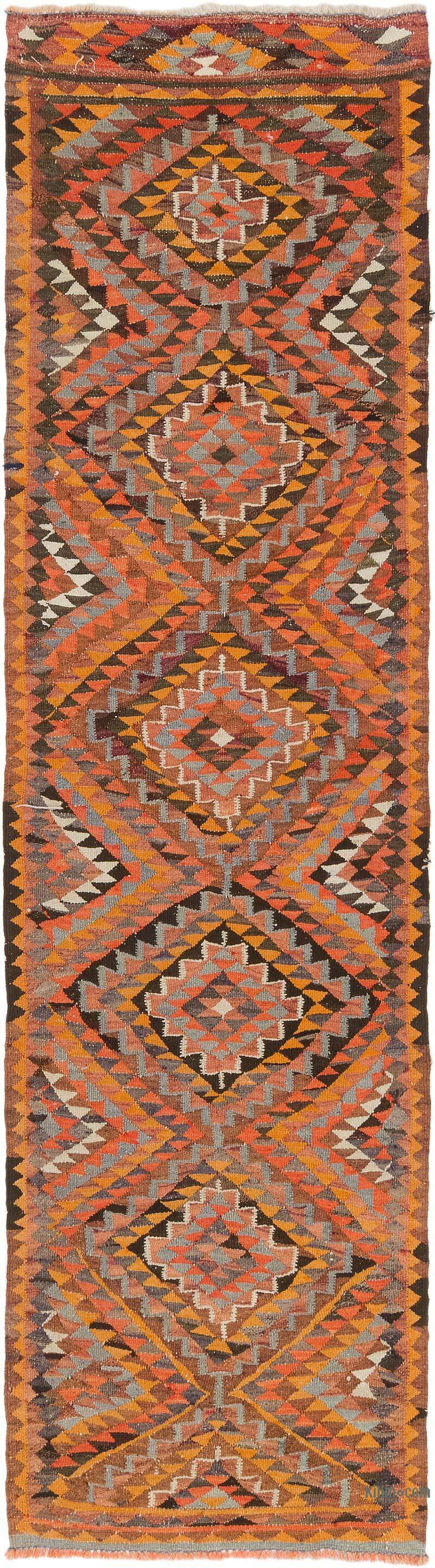 Vintage Anadolu Kilim Yolluk - 86 cm x 316 cm - K0077784