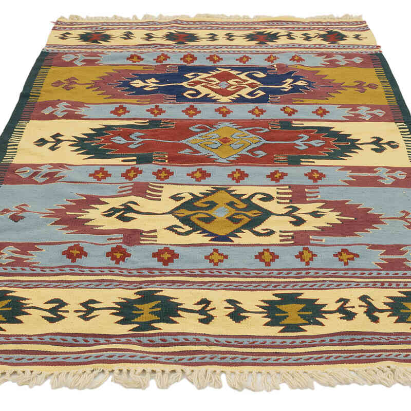 Yeni Kök Boya El Dokuma Kilim - 119 cm x 195 cm - K0077785