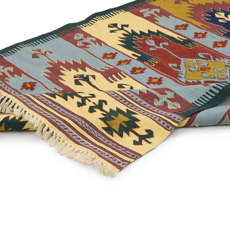 Yeni Kök Boya El Dokuma Kilim - 119 cm x 195 cm - K0077785