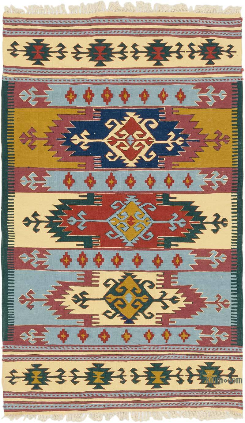 Yeni Kök Boya El Dokuma Kilim - 119 cm x 195 cm - K0077785