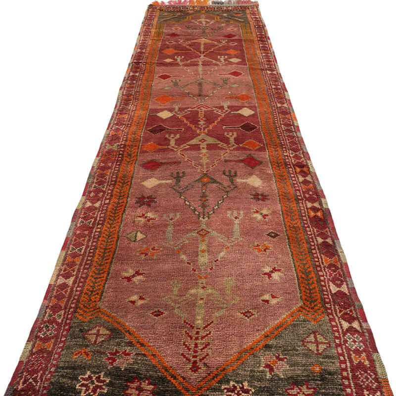 Alfombra Vintage de pasillo - 90 cm x 411 cm - K0077786
