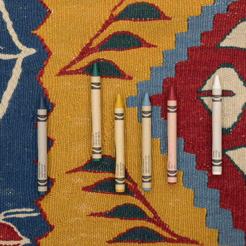 New Handwoven Turkish Kilim Rug - 3' 9" x 5' 7" (45" x 67") - K0077788