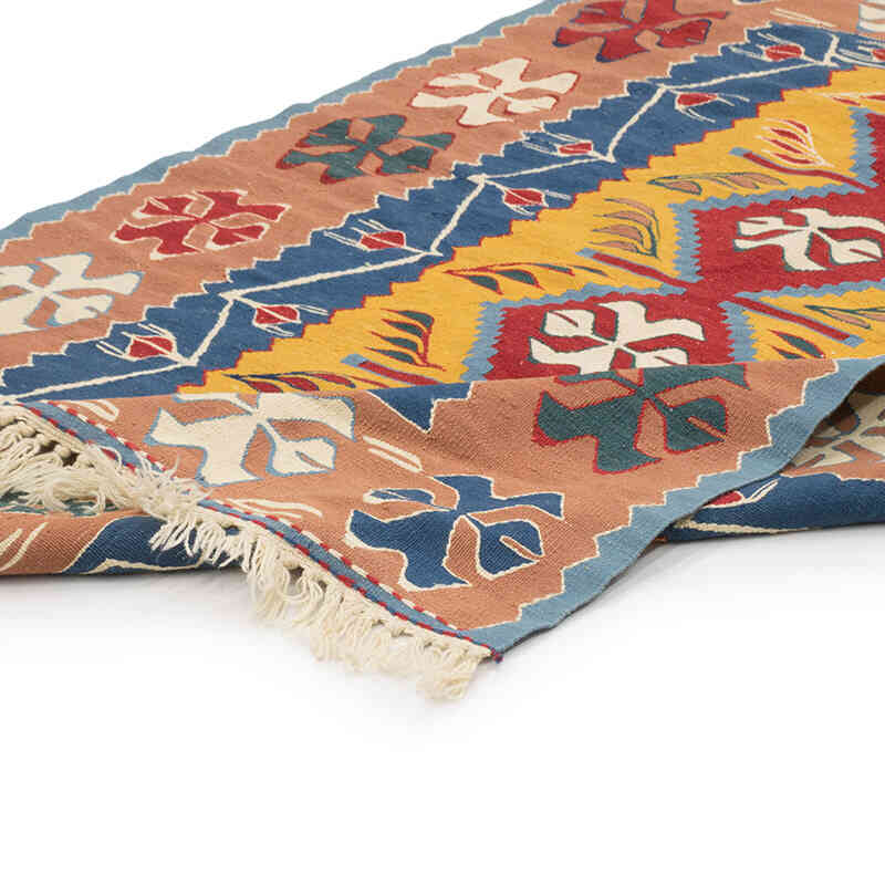 New Handwoven Turkish Kilim Rug - 3' 9" x 5' 7" (45" x 67") - K0077788