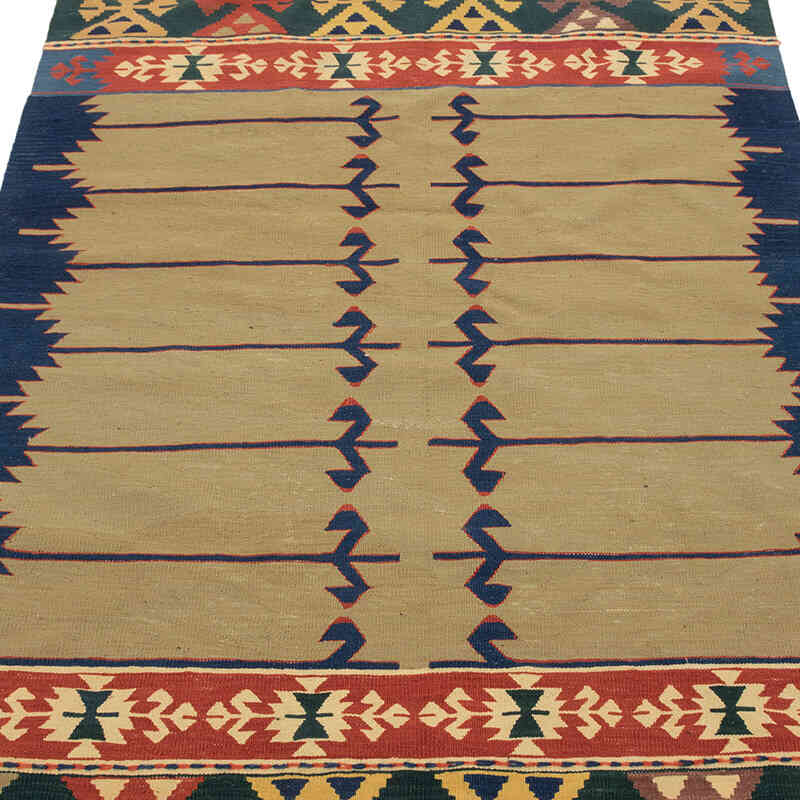 New Handwoven Turkish Kilim Rug - 3' 10" x 5' 6" (46" x 66") - K0077789
