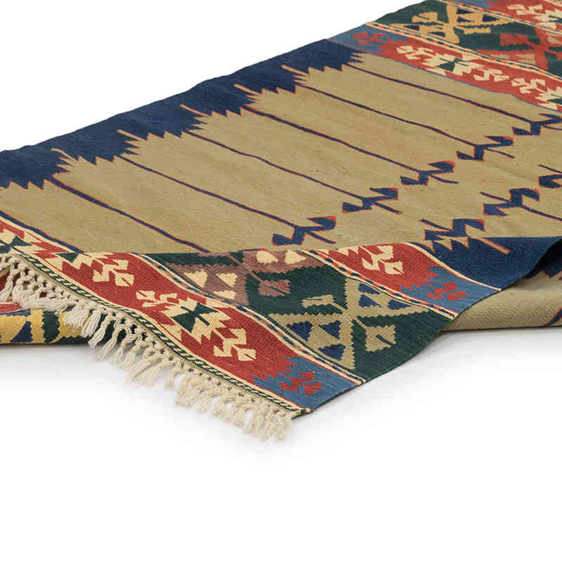 New Handwoven Turkish Kilim Rug - 3' 10" x 5' 6" (46" x 66") - K0077789