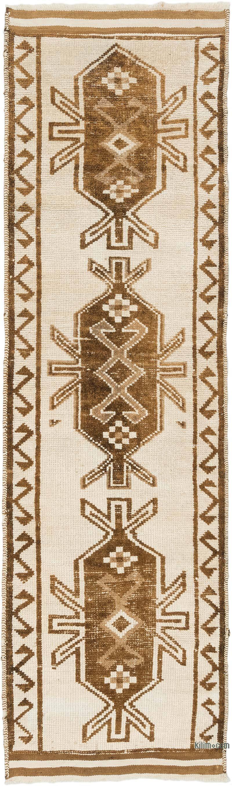 Vintage Tribal Runner Rug - 3' 1" x 10' 9" (37" x 129") - K0077800