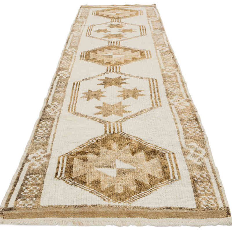 Vintage Tribal Runner Rug - 3' 2" x 11' 2" (38" x 134") - K0077807