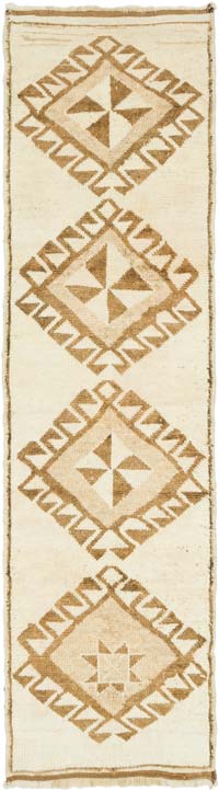 Vintage Tribal Runner Rug - 3'  x 11' 3" (36" x 135")