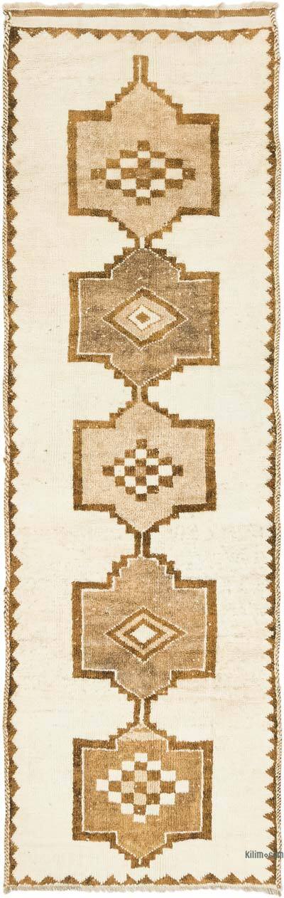 Alfombra Vintage de pasillo - 112 cm x 354 cm