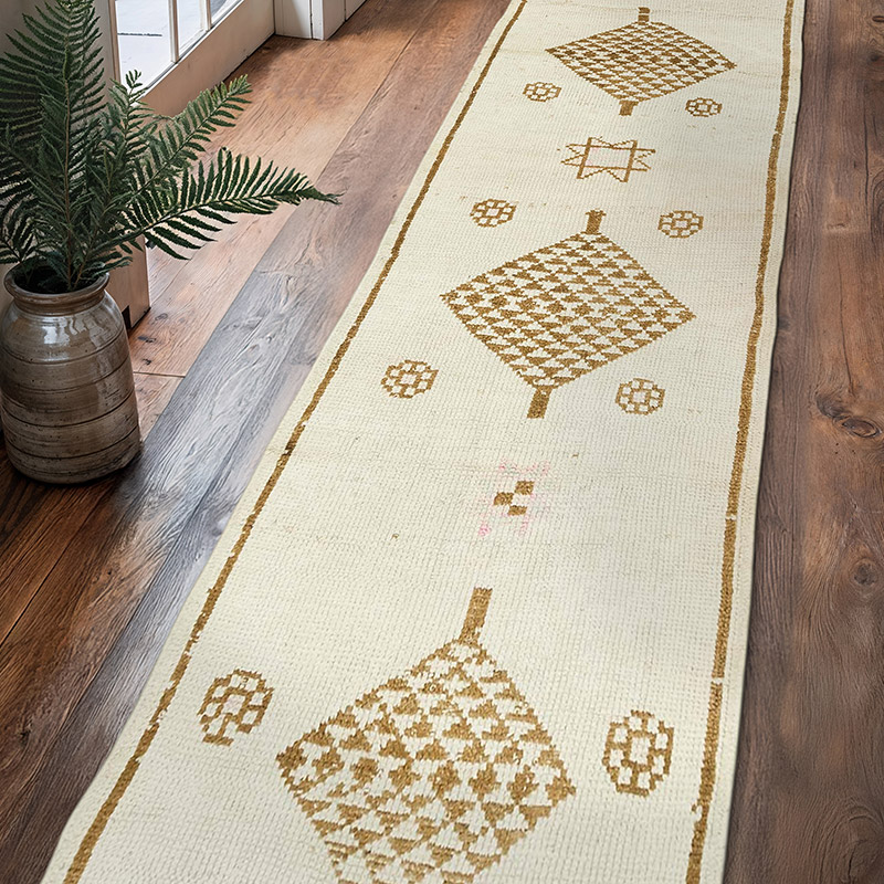 Alfombra Vintage de pasillo - 99 cm x 381 cm - K0077811