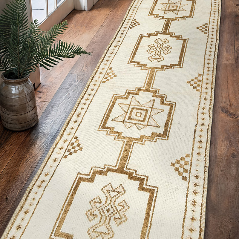 Alfombra Vintage de pasillo - 95 cm x 370 cm - K0077812