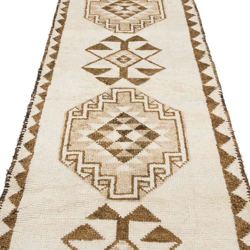 Vintage Tribal Runner Rug - 3' 1" x 11'  (37" x 132") - K0077813