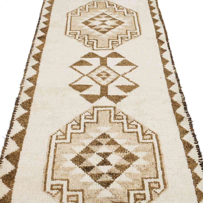 Vintage Tribal Runner Rug - 3' 1" x 11'  (37" x 132") - K0077813