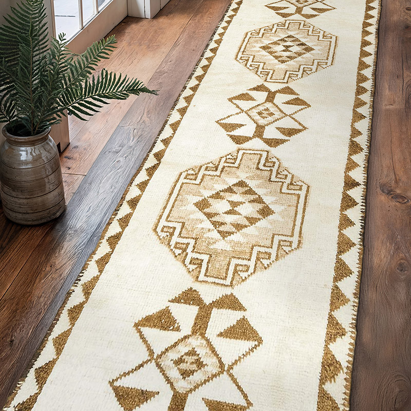 Vintage Tribal Runner Rug - 3' 1" x 11'  (37" x 132") - K0077813