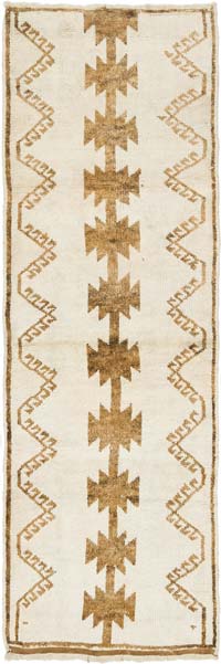 Vintage Tribal Runner Rug - 3' 9" x 11' 8" (45" x 140")