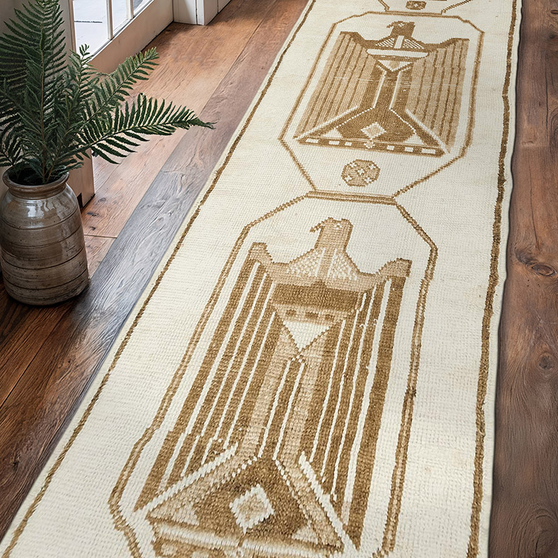 Vintage Tribal Runner Rug - 3' 2" x 11' 8" (38" x 140") - K0077819