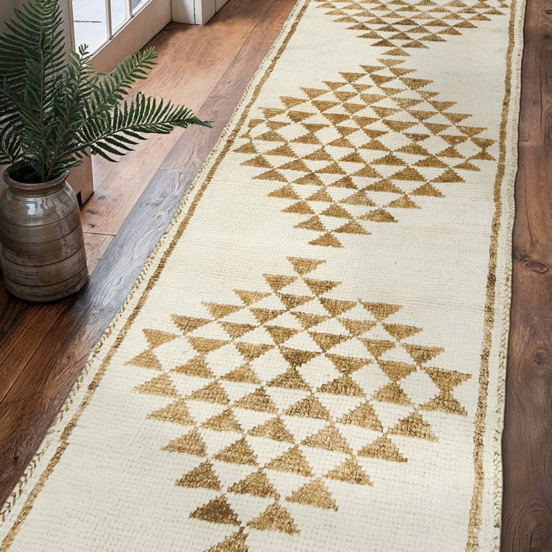 Alfombra Vintage de pasillo - 93 cm x 318 cm - K0077821