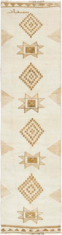 Vintage Tribal Runner Rug - 2' 11" x 11' 10" (35" x 142")