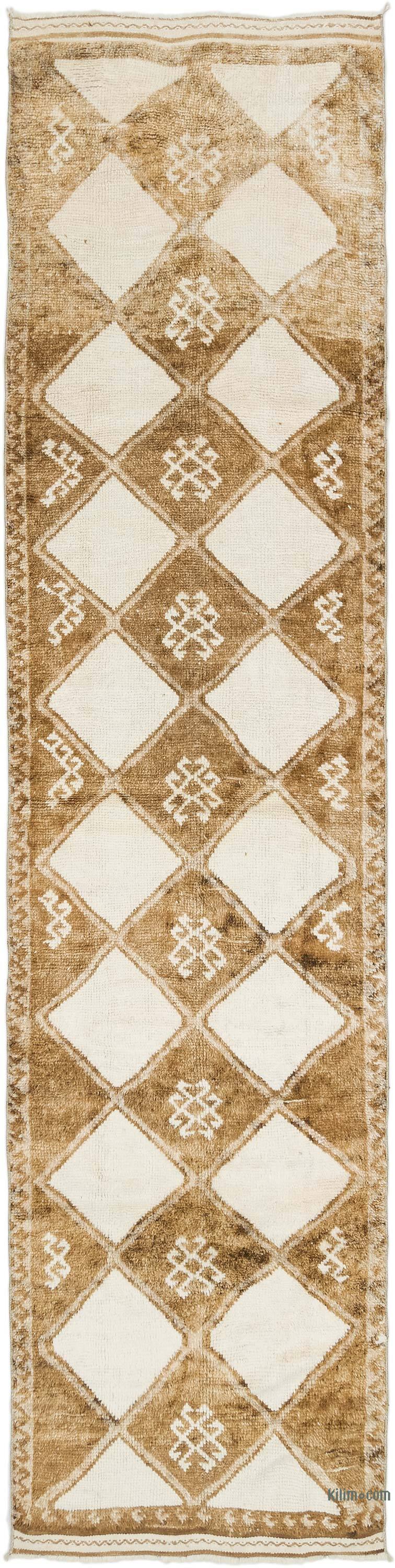 Vintage Tribal Runner Rug - 3' 3" x 13' 3" (39" x 159") - K0077827
