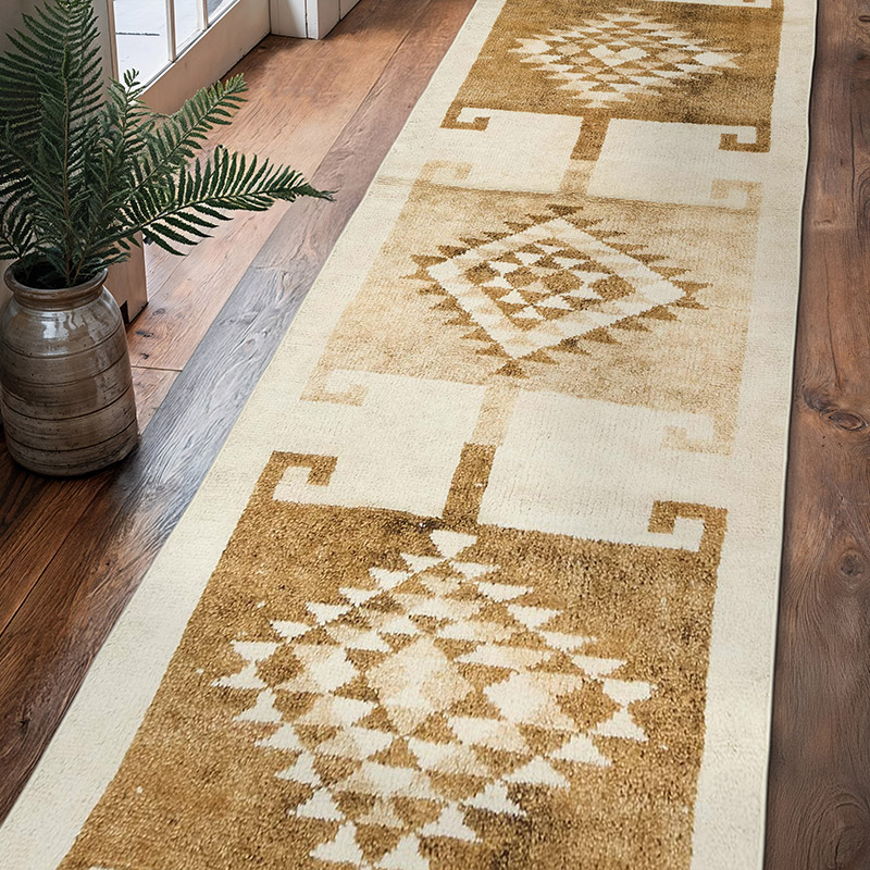 Alfombra Vintage de pasillo - 95 cm x 351 cm - K0077828