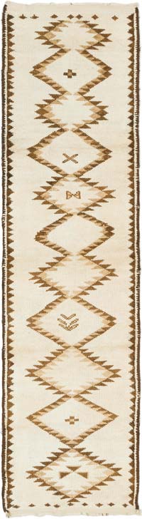 Vintage Tribal Runner Rug - 3' 2" x 12'  (38" x 144")