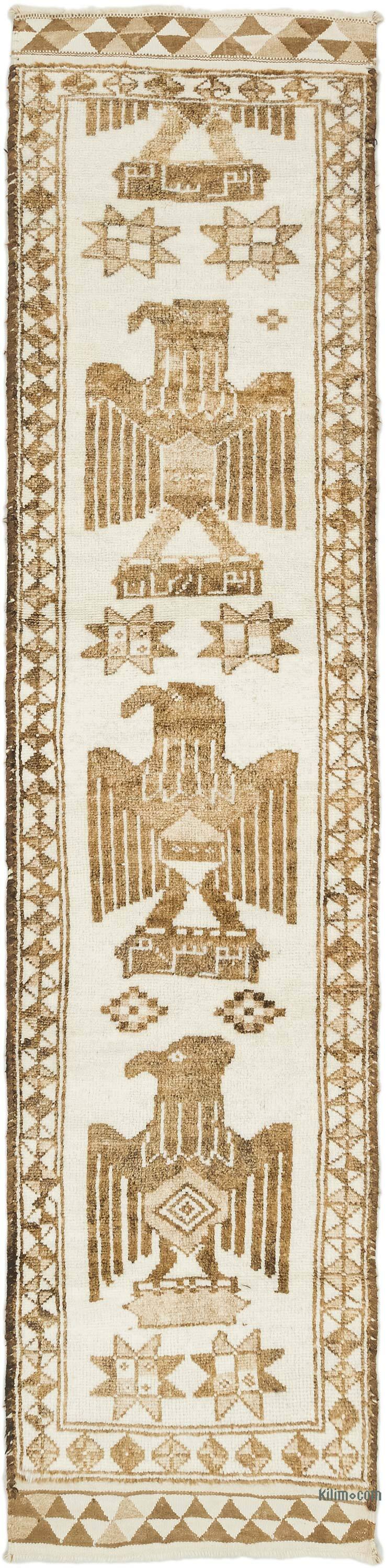 Vintage Anadolu Yolluk - 92 cm x 392 cm - K0077833