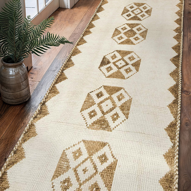 Vintage Tribal Runner Rug - 3' 3" x 10' 4" (39" x 124") - K0077835