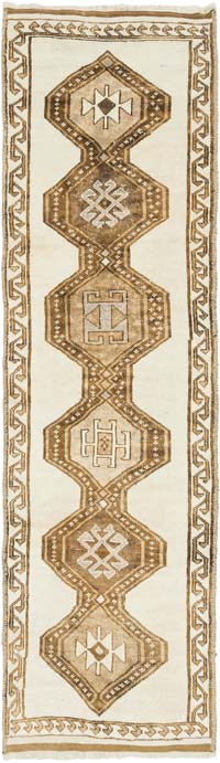 Vintage Tribal Runner Rug - 3' 7" x 12' 5" (43" x 149")