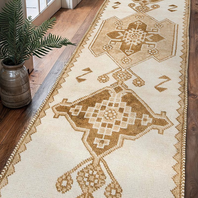 Vintage Tribal Runner Rug - 3' 3" x 10' 8" (39" x 128") - K0077841