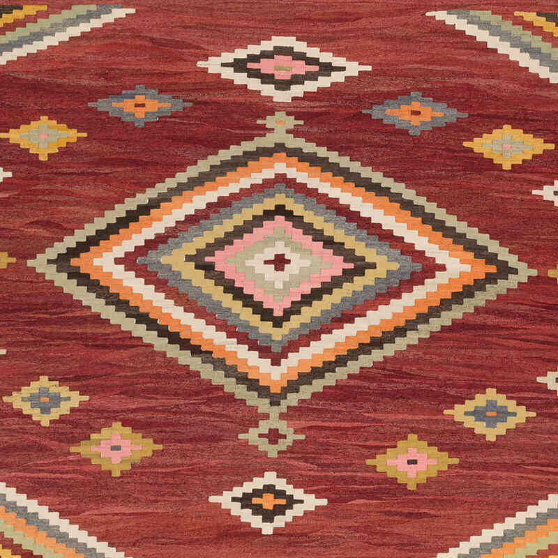 New Turkish Handwoven Kilim Rug - 11' 6" x 14' 9" (138" x 177") - K0077853