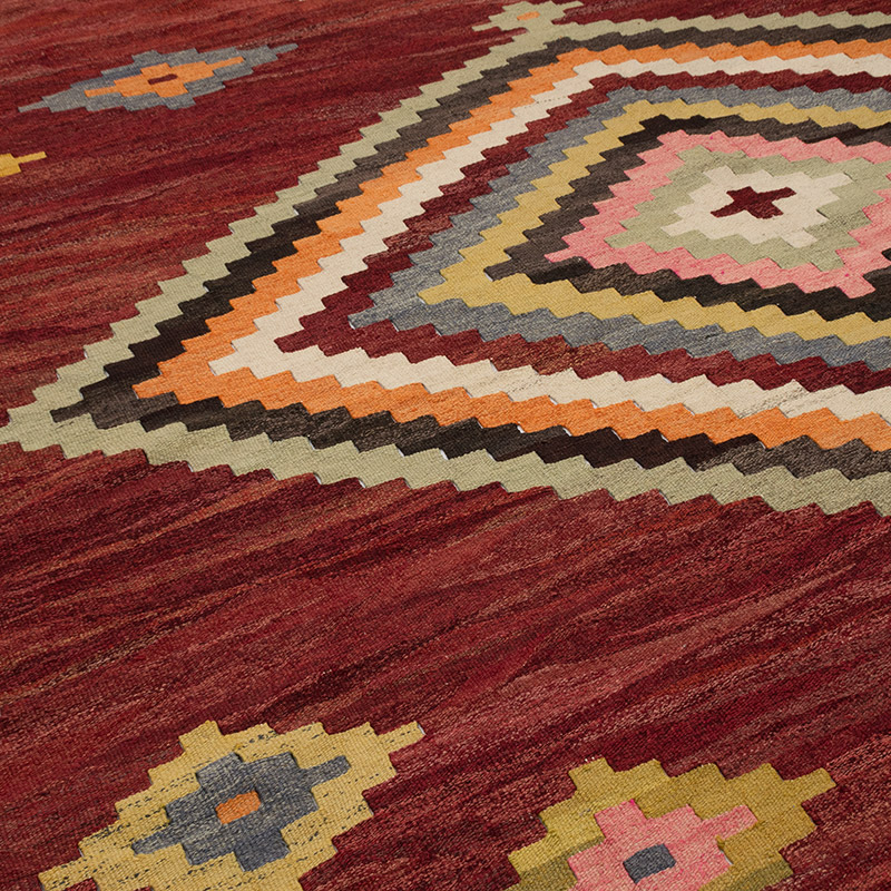 New Turkish Handwoven Kilim Rug - 11' 6" x 14' 9" (138" x 177") - K0077853