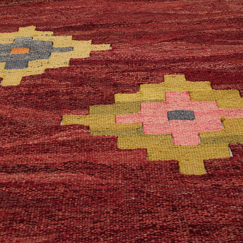 New Turkish Handwoven Kilim Rug - 11' 6" x 14' 9" (138" x 177") - K0077853