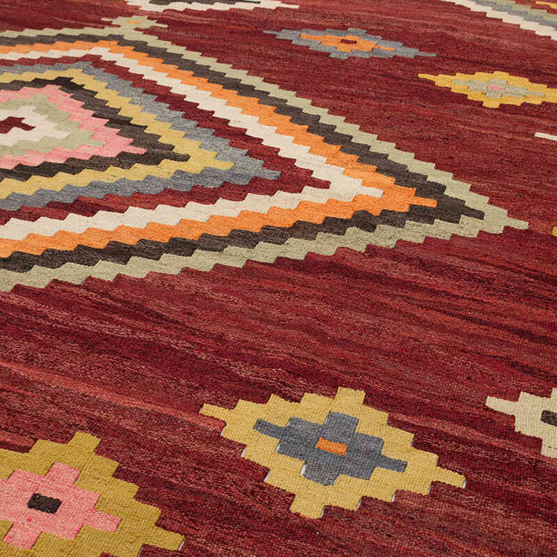 New Turkish Handwoven Kilim Rug - 11' 6" x 14' 9" (138" x 177") - K0077853