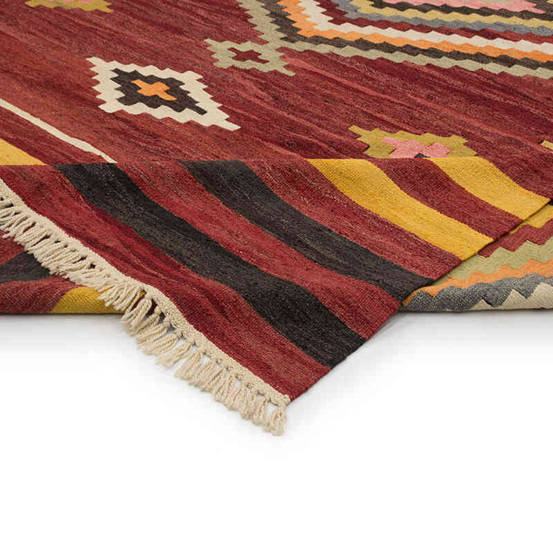New Turkish Handwoven Kilim Rug - 11' 6" x 14' 9" (138" x 177") - K0077853