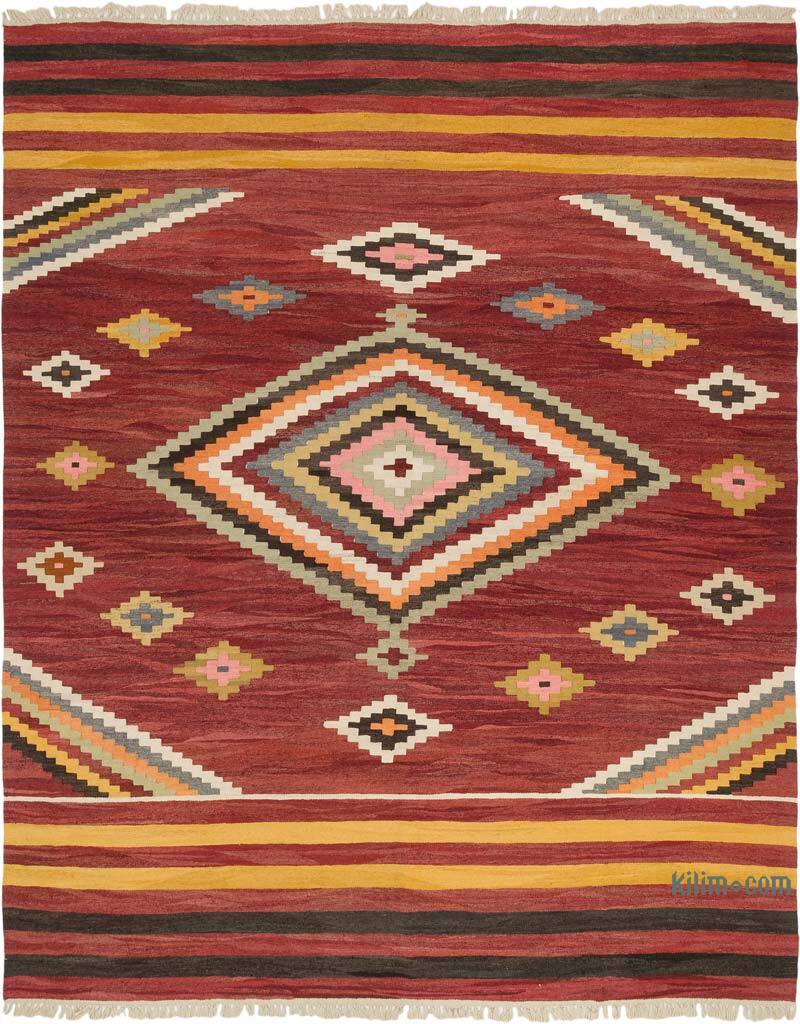 New Turkish Handwoven Kilim Rug - 11' 6" x 14' 9" (138" x 177") - K0077853