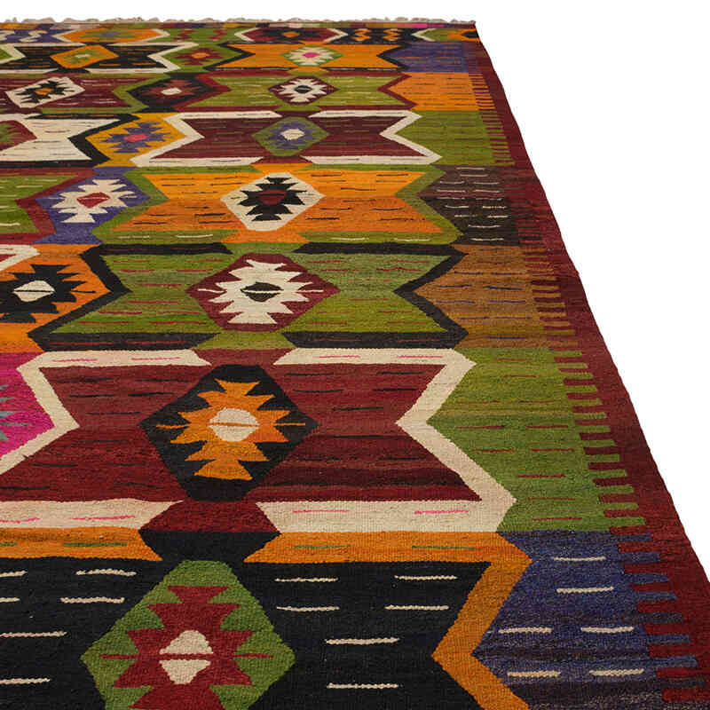 New Turkish Handwoven Kilim Rug - 11' 10" x 15' 11" (142" x 191") - K0077854