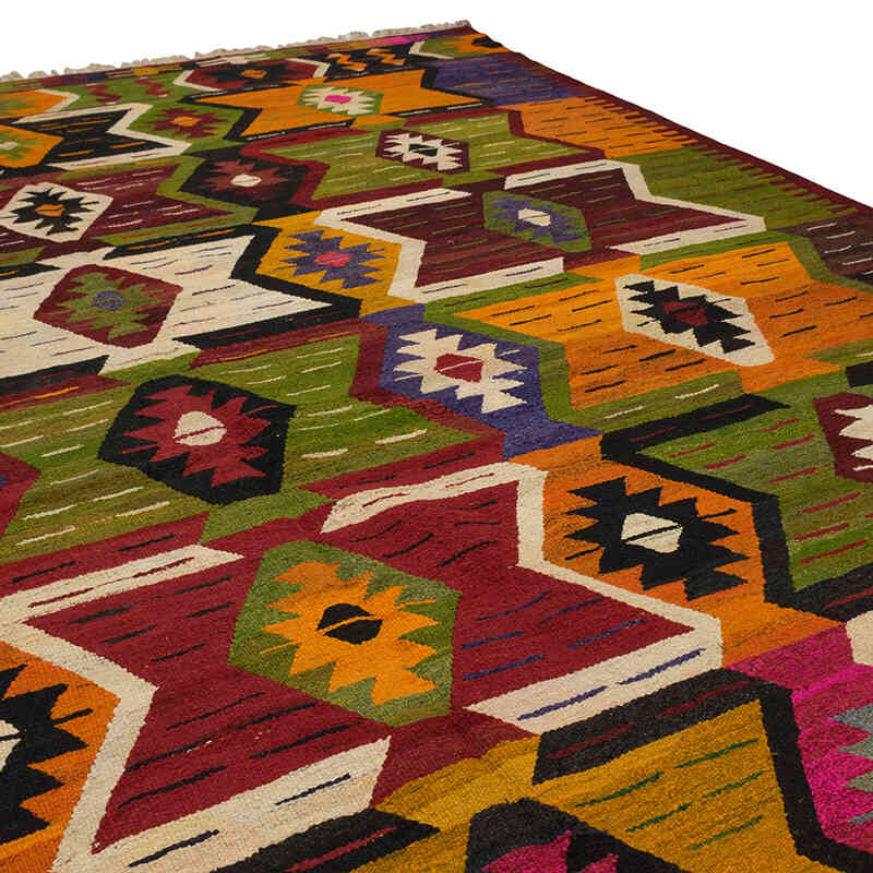 New Turkish Handwoven Kilim Rug - 11' 10" x 15' 11" (142" x 191") - K0077854