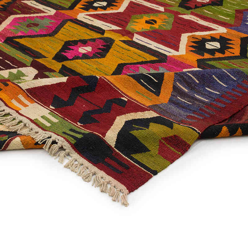 New Turkish Handwoven Kilim Rug - 11' 10" x 15' 11" (142" x 191") - K0077854