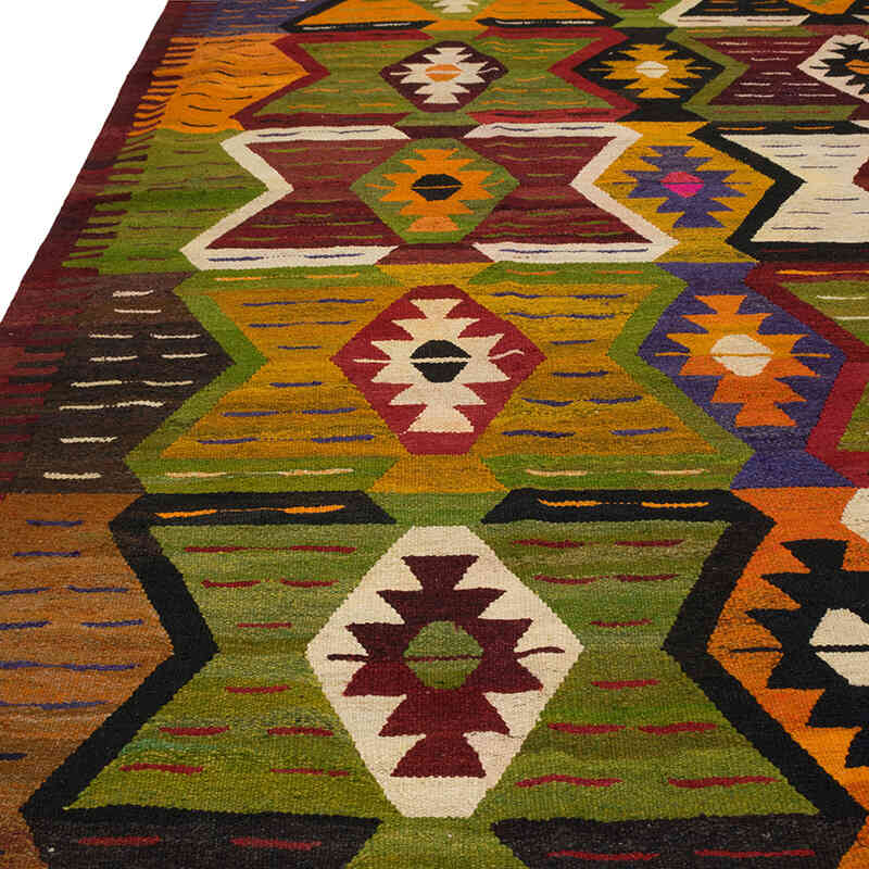 New Turkish Handwoven Kilim Rug - 11' 10" x 15' 11" (142" x 191") - K0077854