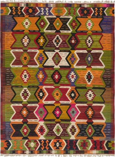 New Turkish Handwoven Kilim Rug - 11' 10" x 15' 11" (142" x 191")