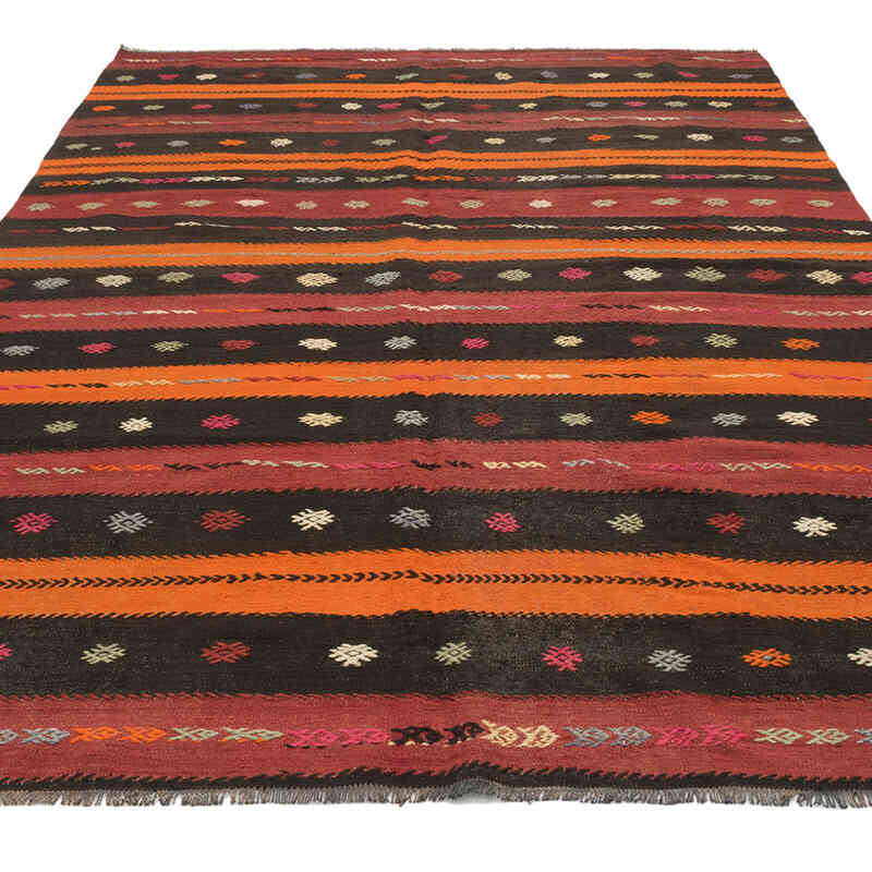 Vintage Turkish Kilim Rug - 5' 9" x 9'  (69" x 108") - K0077855