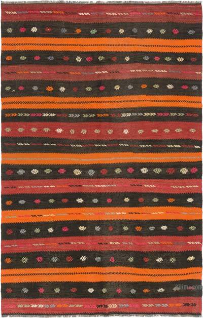 Vintage Turkish Kilim Rug - 5' 9" x 9'  (69" x 108")