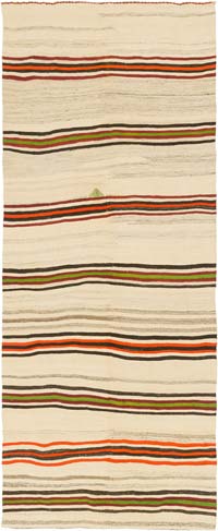 Vintage Anatolian Kilim Rug - 4' 6" x 11' 4" (54" x 136")