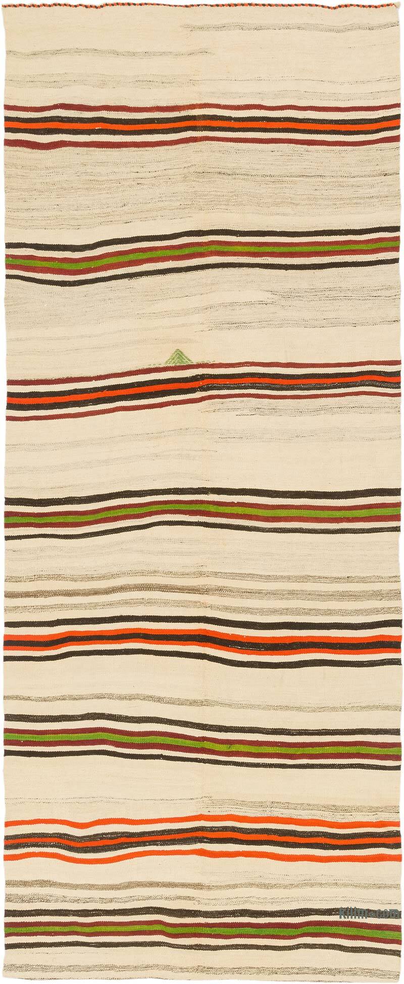 Alfombra Vintage Anatolian Kilim - 137 cm x 346 cm - K0077856