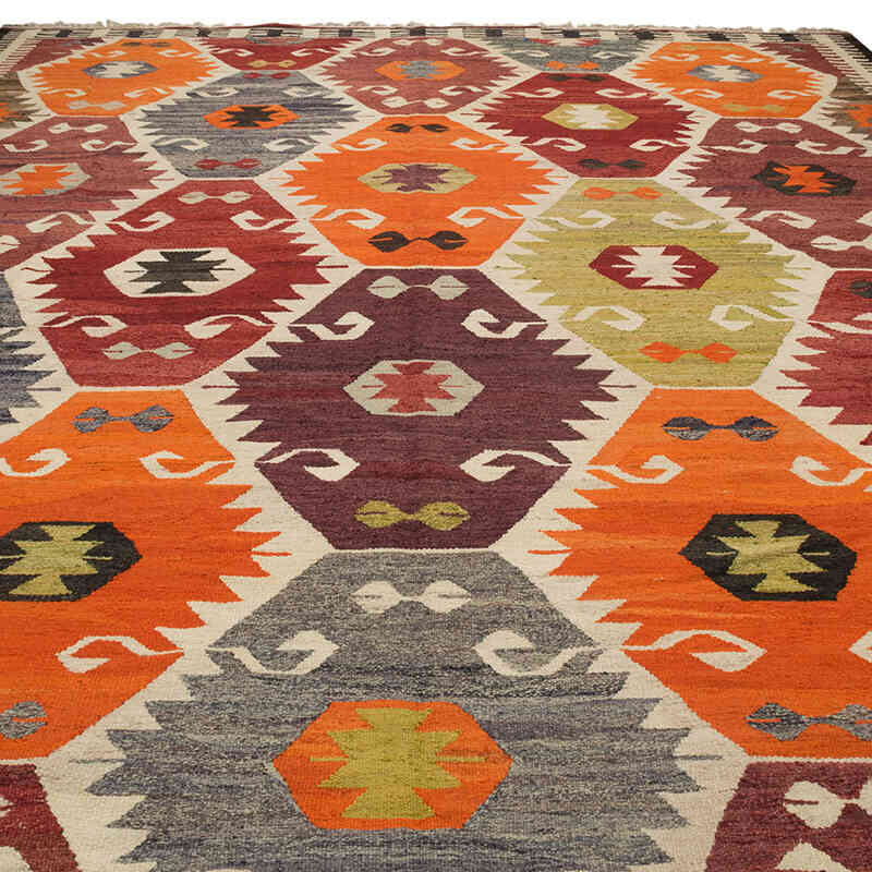 New Turkish Handwoven Kilim Rug - 10' 5" x 14' 5" (125" x 173") - K0077858