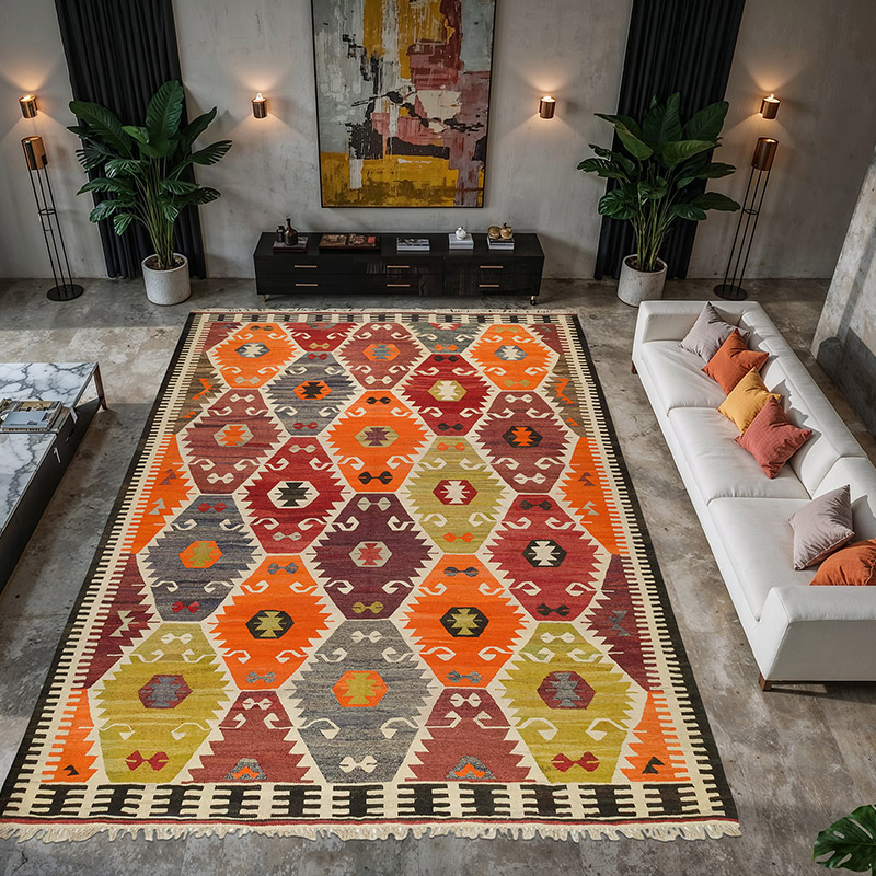New Turkish Handwoven Kilim Rug - 10' 5" x 14' 5" (125" x 173") - K0077858