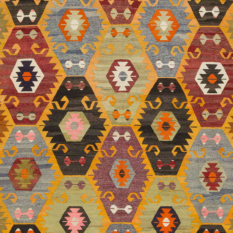 New Turkish Handwoven Kilim Rug - 10' 7" x 14' 10" (127" x 178") - K0077861