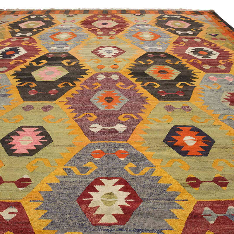 New Turkish Handwoven Kilim Rug - 10' 7" x 14' 10" (127" x 178") - K0077861